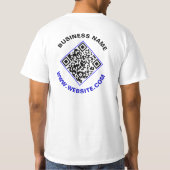 Werbe-Scan-Funktion für männliche Anwender - QR-Co T-Shirt (Rückseite)