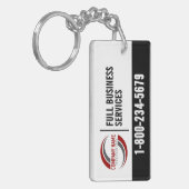 Werbe-Schlüsselanhänger mit Logo Schlüsselanhänger (Vorderseite links)
