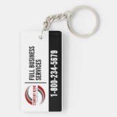 Werbe-Schlüsselanhänger mit Logo Schlüsselanhänger (Rückseite)