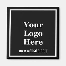 Werbe-Schwarz-Weiß-Text Ihr Logo hier Magnet
