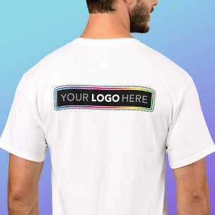 Werbe-T-Shirt nach Maß - Logo auf dem Rücken T-Shirt