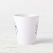 Werbe-Tasse für benutzerdefinierte Logos Milchtasse (Vorderseite)