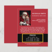 Werbe-Weihnachts-Santa-Claus-Geschäftspapier (Vorne/Hinten)