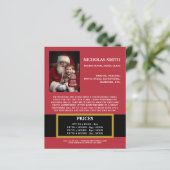 Werbe-Weihnachts-Santa-Claus-Geschäftspapier (Stehend Vorderseite)