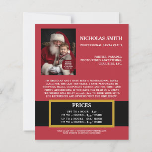 Werbe-Weihnachts-Santa-Claus-Geschäftspapier