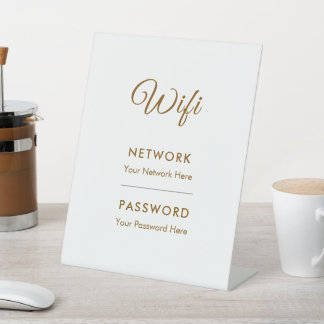 Werbe-Wifi-Passwort-Netzwerk Sockelschild