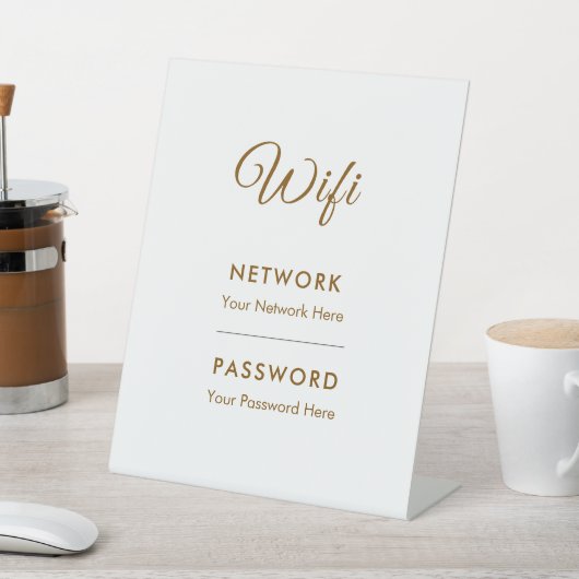Werbe-Wifi-Passwort-Netzwerk Sockelschild (In SItu)