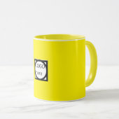 Werbe-Zweifarben-Kaffee, braune Tasse (VorderseiteRechts)