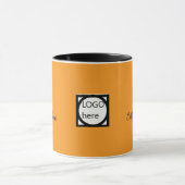 Werbe-Zweifarben-Kaffeetasse, braun Tasse (Zentrum)