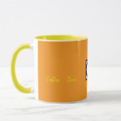 Werbe-Zweifarben-Kaffeetasse, braun Tasse (Links)