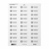 Werbeadresse für kundenspezifische Firmenlogos (Vorne)