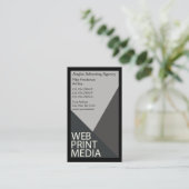 Werbeagentur Visitenkarte (Stehend Vorderseite)