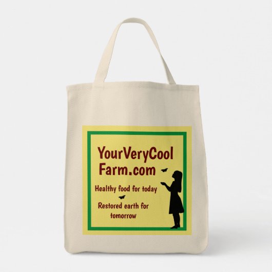 Werbeaktion 100% Baumwolle Lebensmittelgeschäft Tragetasche (Rückseite)