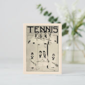 Werbeaktion 1920: Vintage Tennisfrauen Postkarte (Stehend Vorderseite)