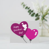 Werbeaktion Ballon Herzlichen Glückwunsch Valentin Feiertagspostkarte (Stehend Vorderseite)