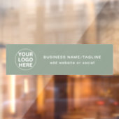 Werbeaktion Berufliches Logo und Text auf der Seit Fensteraufkleber (Blatt 2)