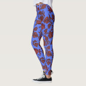 Werbeaktion Blume Bohemisch Chic Floral Boho Blue Leggings (Links)