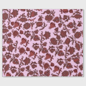 Werbeaktion Blume Bohemisch Chic Floral Boho Girl Geschenkpapier (Flach)