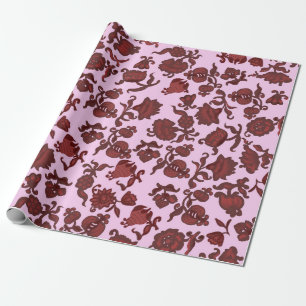 Werbeaktion Blume Bohemisch Chic Floral Boho Girl Geschenkpapier