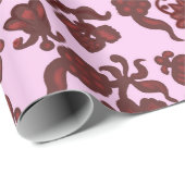 Werbeaktion Blume Bohemisch Chic Floral Boho Girl Geschenkpapier (Rolleneckpunkt)