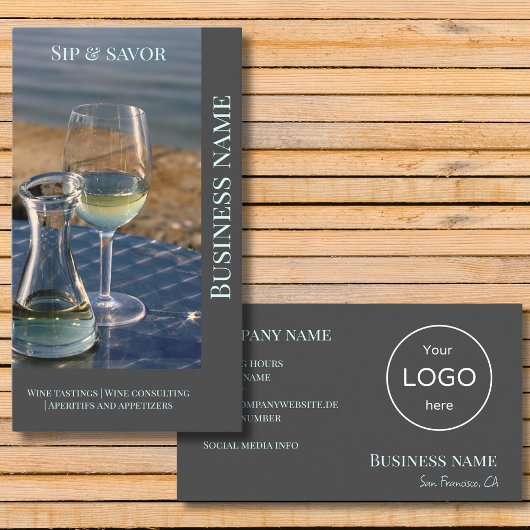 Werbeaktion Business Bar Business Card Visitenkarte