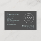Werbeaktion Business Bar Business Card Visitenkarte (Rückseite)
