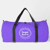 Werbeaktion der Logos von Lavender Indigo Company Duffle Bag (Rückseite)