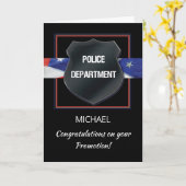 Werbeaktion der Polizei personalisiert Glückwünsch Karte (Gelbe Blume)