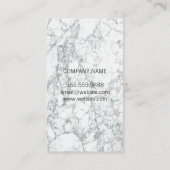 Werbeaktion der sozialen Medien | Marmor Visitenkarte (Rückseite)