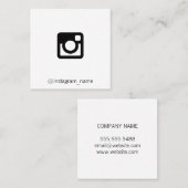 Werbeaktion der sozialen Medien Quadratische Visitenkarte (Vorne/Hinten)