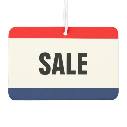 Werbeaktion des Kfz-Händlers individuell anpassbar Autolufterfrischer (Rückseite)