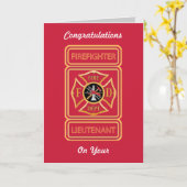 Werbeaktion des Lieutenant Firefighter Karte (Gelbe Blume)