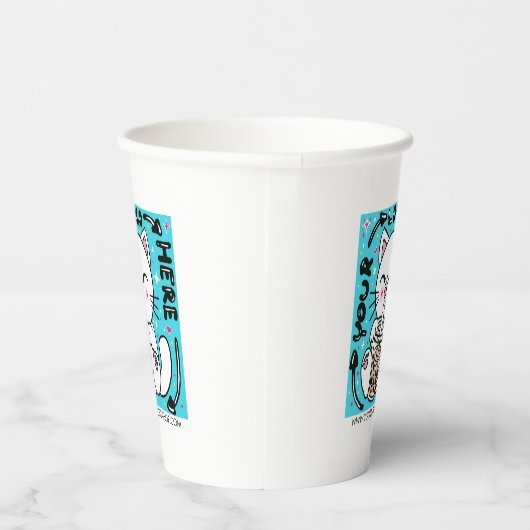 Werbeaktion des Logobetriebes Pappbecher (Rechts)