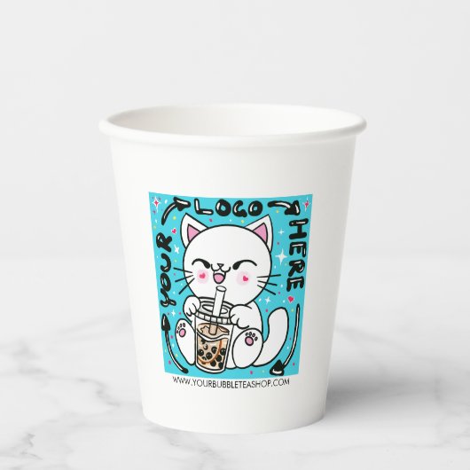 Werbeaktion des Logobetriebes Pappbecher (Vorderseite)