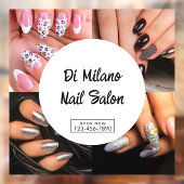 Werbeaktion des schlichten Nagelstudios Fensteraufkleber (Blatt 2)