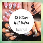 Werbeaktion des schlichten Nagelstudios Fensteraufkleber (Blatt 3)