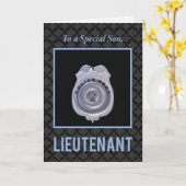 Werbeaktion des Sohn zum Lieutenant in der Polizei Karte (Gelbe Blume)