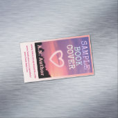 Werbeaktion für Autoren - Buchabdeckung - Website Magnetische Visitenkarte (Beispiel)