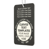 Werbeaktion für benutzerdefinierte Logos BLACK Car Autolufterfrischer (Links)