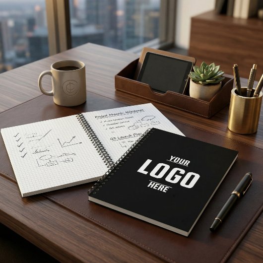 Werbeaktion für benutzerdefinierte Logos Notizblock