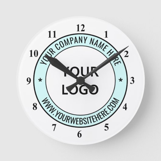 Werbeaktion für benutzerdefiniertes Firmenlogo und Runde Wanduhr (Vorderseite)