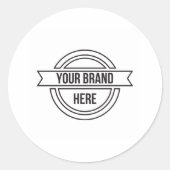 Werbeaktion für berufliche Firmenlogos Runder Aufkleber (Vorderseite)