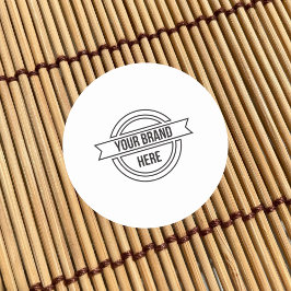 Werbeaktion für berufliche Firmenlogos Runder Aufkleber