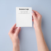 Werbeaktion für berufliche Minimal-Business-Logos Flyer (Gruppe)