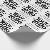 Werbeaktion für berufliches Firmenlogo Geschenkpapier (Ecke)