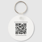 Werbeaktion für Business-Logo und QR-Code Schlüsselanhänger (Rückseite)