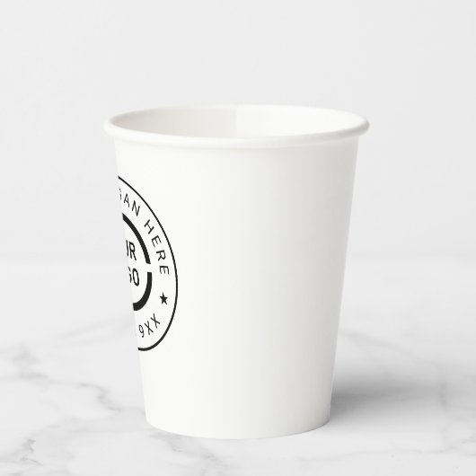 Werbeaktion für das benutzerdefinierte Logo Pappbecher (Links)