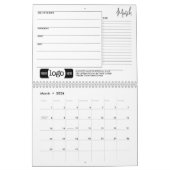 Werbeaktion für das Branding von Unternehmen - mit Kalender (Mär 2026)