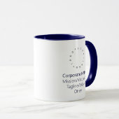 Werbeaktion für das Logo der Corporate Round-line- Tasse (VorderseiteRechts)