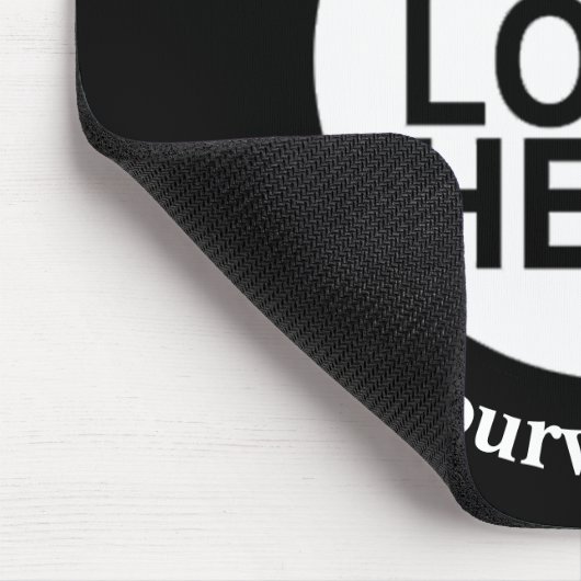 Werbeaktion für das Logo der Firma Black Mouse Pad Mousepad (Ecke)